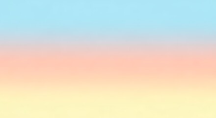 Obraz premium Gentle Pastel Color Gradient Blending Light Blue, Soft Peach, and Pale Yellow Shades Smoothly