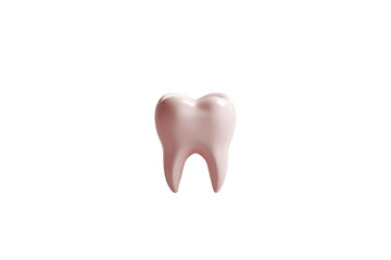 human tooth set against a white void, which creates a simple and clear design.