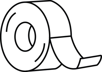 Shipping Tape Roll Icon, Adhesive Packaging Supply
