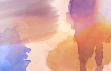 Abstract hand painted watercolor texture background