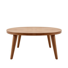 Fototapeta premium Elegant Round Wooden Table for Modern Home Interior Design