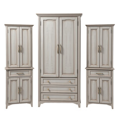 Elegant White Wooden Furniture Set for Home Interior Decoration