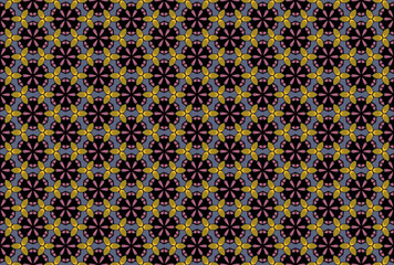 Seamless Geometric Graphic Textile Texture Tile Visual Endless Design Interior Shape Decoration Template Art Digital Symmetric Luxury Perspective Fashion Background Wallpaper Cloth Fabric Pattern.