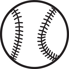 Baseball Silhouette Black | Vector Icon Artwork