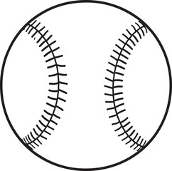 Baseball Silhouette Black | Vector Icon Artwork