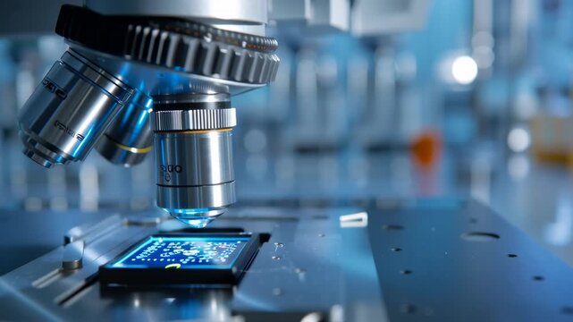 Advanced Medical Biotechnology Microscope Camera in Action