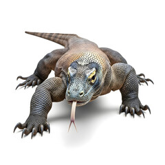 Obraz premium Komodo Dragon: Powerful Reptile, Detailed Close-Up View