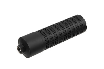 Gun Silencer on White Background