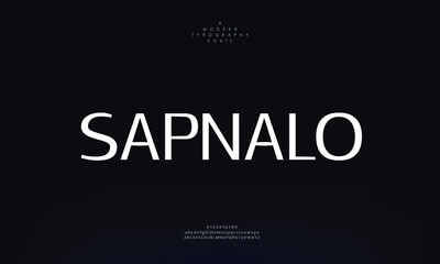 Obraz premium Minimal modern logo alphabet fonts. Typography minimalist urban sana serif digital fashion future creative logos fonts. vector illustration