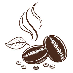 coffee beans vector