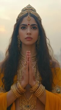 Sacred Ganga essence: mythic daughter, ritual bath, heavenly drop, liberation flow, Makara ride, Jahnavi form, Tripathaga wave, Mandakini touch, Rupavati light, timeless course, Bhagirathi blessing