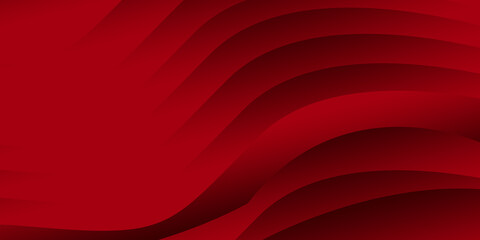 Illustration of a curved wave pattern in red gradient