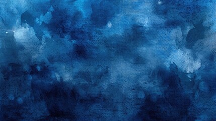 Obraz premium Abstract watercolor paint background dark blue color