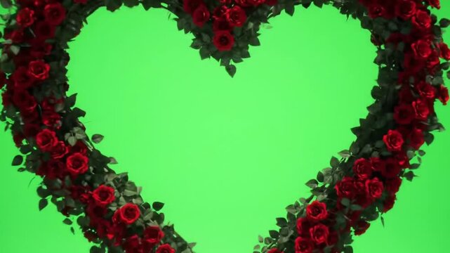 red heart frame