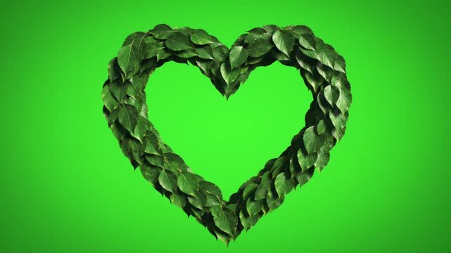 green heart shape
