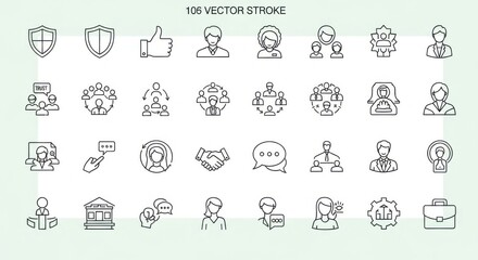 Collection of Business and Marketing Icons for Digital Use