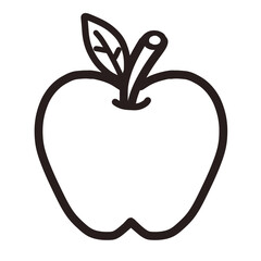 Apple outline cartoon 