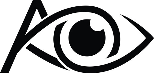 Vector A eye logo