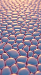 Fototapeta premium Abstract pattern of iridescent bubbles with soft lighting