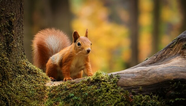 a squirrel s encounter with the forest