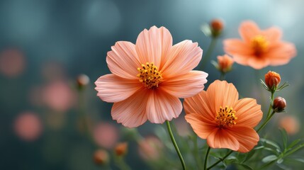 Vibrant Floral Display Garden Nature Photography Outdoor Setting Close-Up Beauty of Blossoms