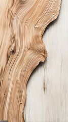 Weathered Light Brown Wood Grain Close Up