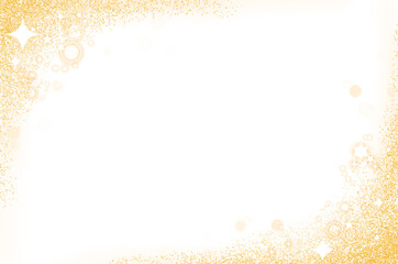 Golden Glitter Frame Background