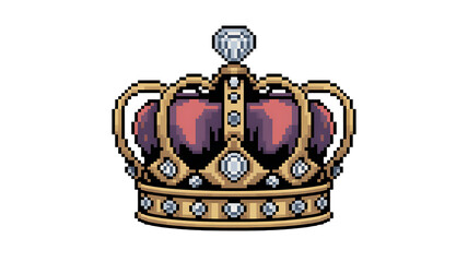  Regal Crown Illustration: A meticulously crafted illustration of a regal crown. The image evokes a sense of royalty, power, and prestige with its ornate details and sparkling gems.