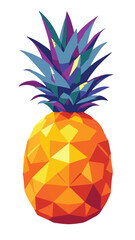 Pineapple fruit tropical illustration