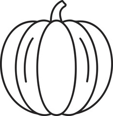 : minimal pumpkin outline collection clean white 