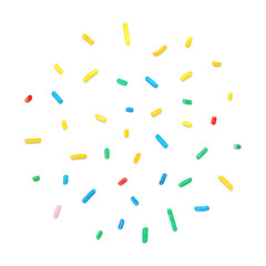 Colorful candy sprinkles