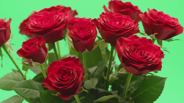 bouquet of red roses