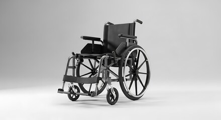 Modern wheelchair ready for mobility assistance and enhanced patient comfort
