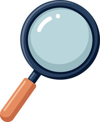 Magnifying glass explorer searching for discovery and insight vector