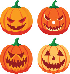 pumpkin lantern bundle four unique designs clean.