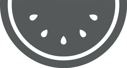 Simple watermelon slice icon summer fruit graphic vector