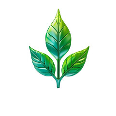 Naklejka premium Organic growth of green leaves on a spring branch symbolizes a natural and eco-friendly life