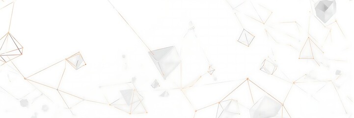 Abstract geometric background with white shapes and texture isolated on white background for modern design and futuristic concept around 149 characters