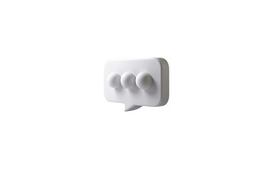 a speech bubble with three dots, with a modern design, showing a conversation, and showing a creative artistic expression.