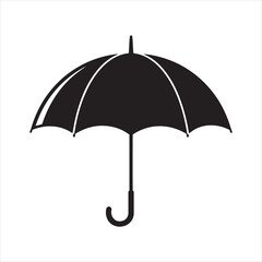 umbrella silhouette vector