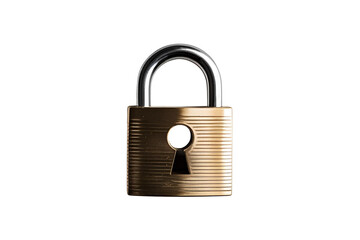 Naklejka premium a golden padlock illustration, representing security, and also illustrating protection and a modern elegant design.