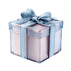 Obraz na płótnie Canvas Elegant Gift Box 3d rendered, isolated on transparent background