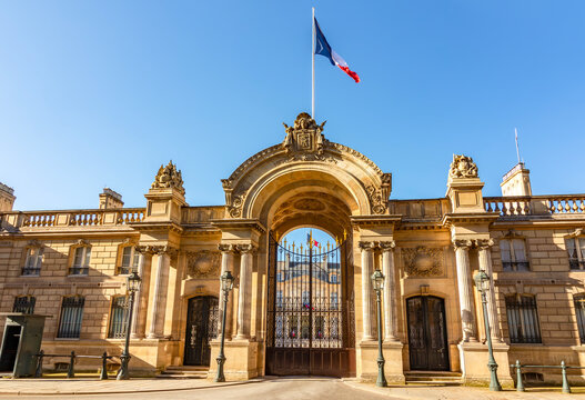Elysee palace - official residence of President of French Republic in Paris, France