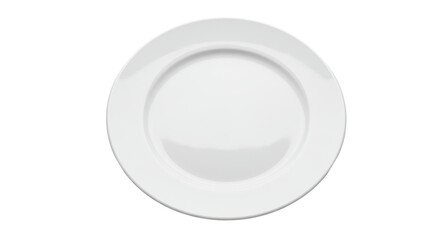 Perfectly round, pristine, glossy transparent ceramic dinner plate, high-end, centered on a seamless infinite white studio background with soft high-key lighting. Blank canvas concept of new