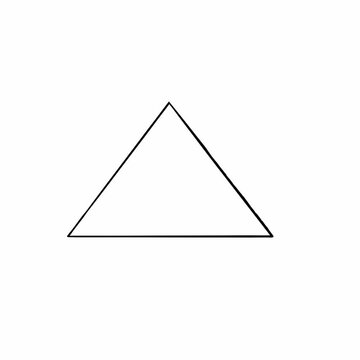 Easy to use Geometry math icon on white background