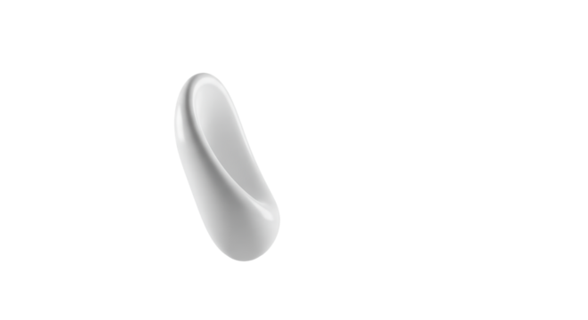 transparent elegant abstract form floating from transparent studio surface into high-key negative space with soft backlight, concept of innovation, new ideas, and potential