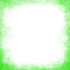 Grunge textured frame with rough brush border in green and white. Abstract artistic background for poster, flyer, and vintage design. High-quality distressed texture vector element.