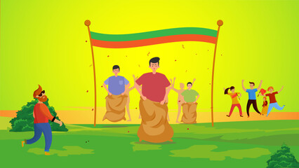 Sinhala New year Goni Race