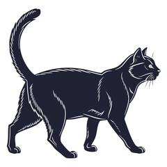 black cat silhouette