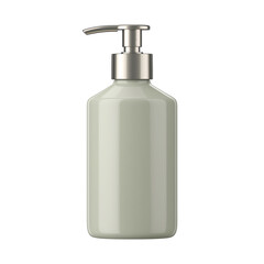 Luxury Body Lotion Pump Bottle Matte Ceramic Finish, Isolated Product On Transparent Background
